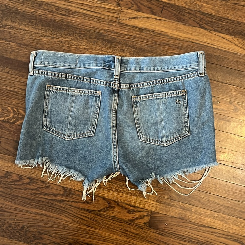 Rag & Bone Jean booty shorts medium light denim